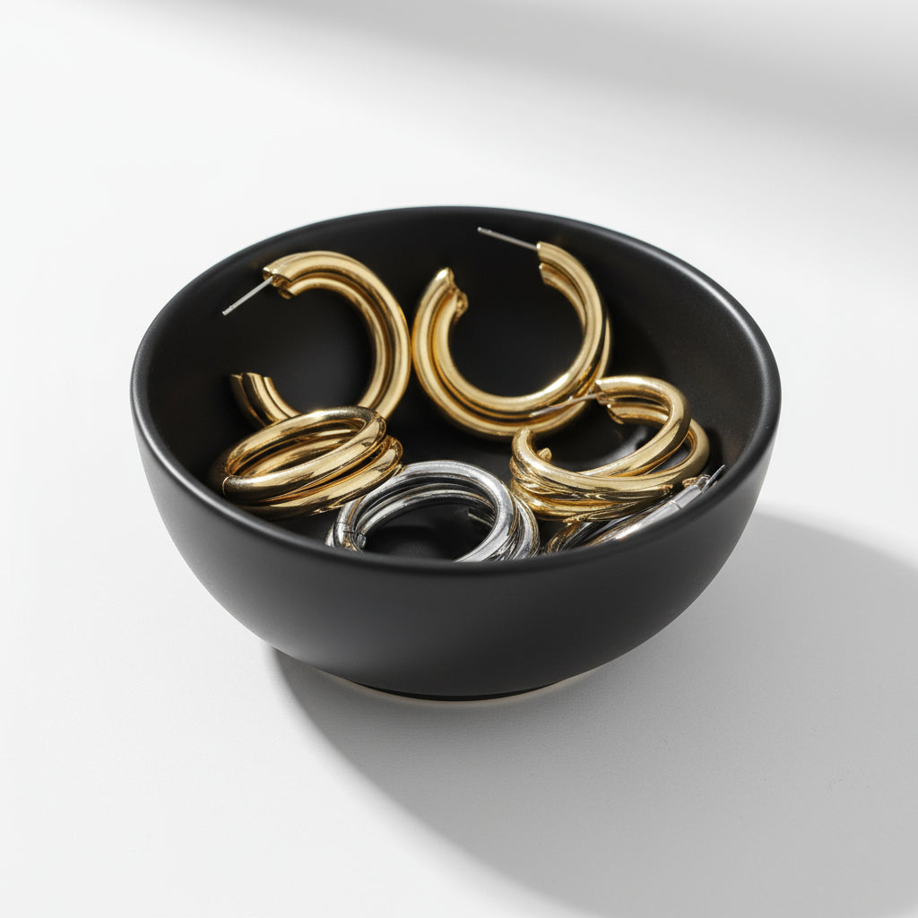 GleamSet™ 4-Piece Gold Claw Stud Earring Collection – Irresistibly Chic, Effortlessly Modern