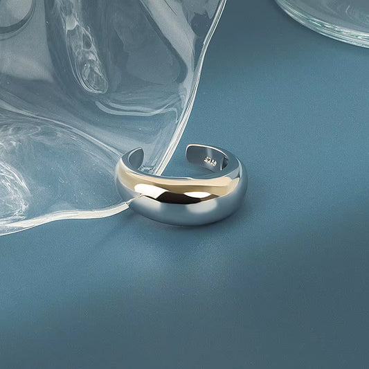 Geometric Adjustable Ring – Trendy Open Design