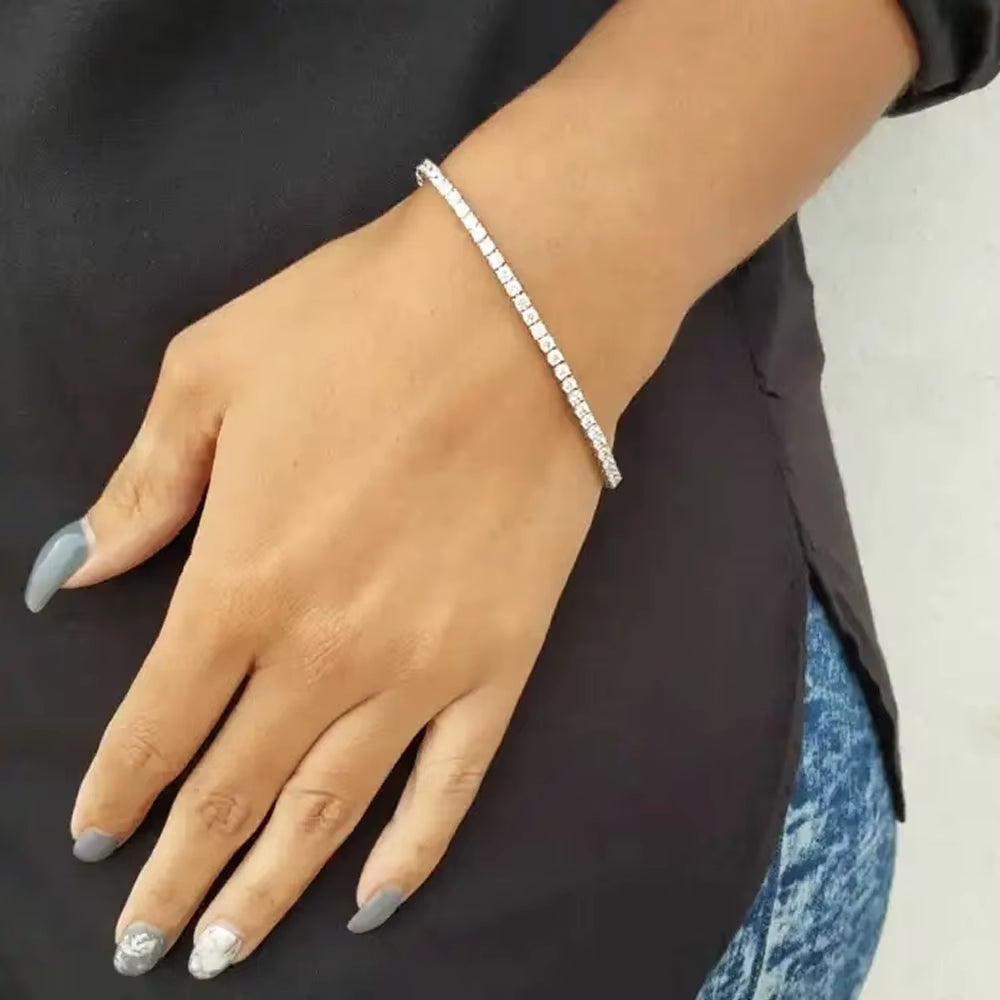 Silver Tennis Bracelet– Timeless Silver Treasure