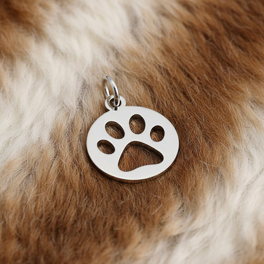 dog paw silver