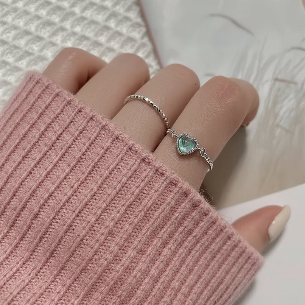 Temperament Heart Ring – Delicate & Stylish