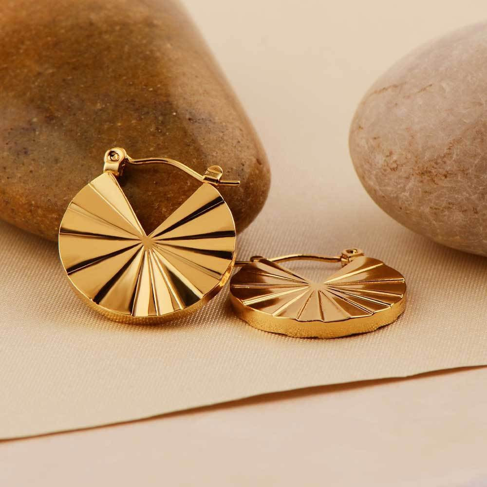 Bold Scallop Earrings – Fashion Street Statement Style