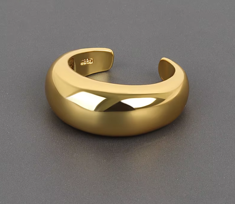 Geometric Adjustable Ring – Trendy Open Design
