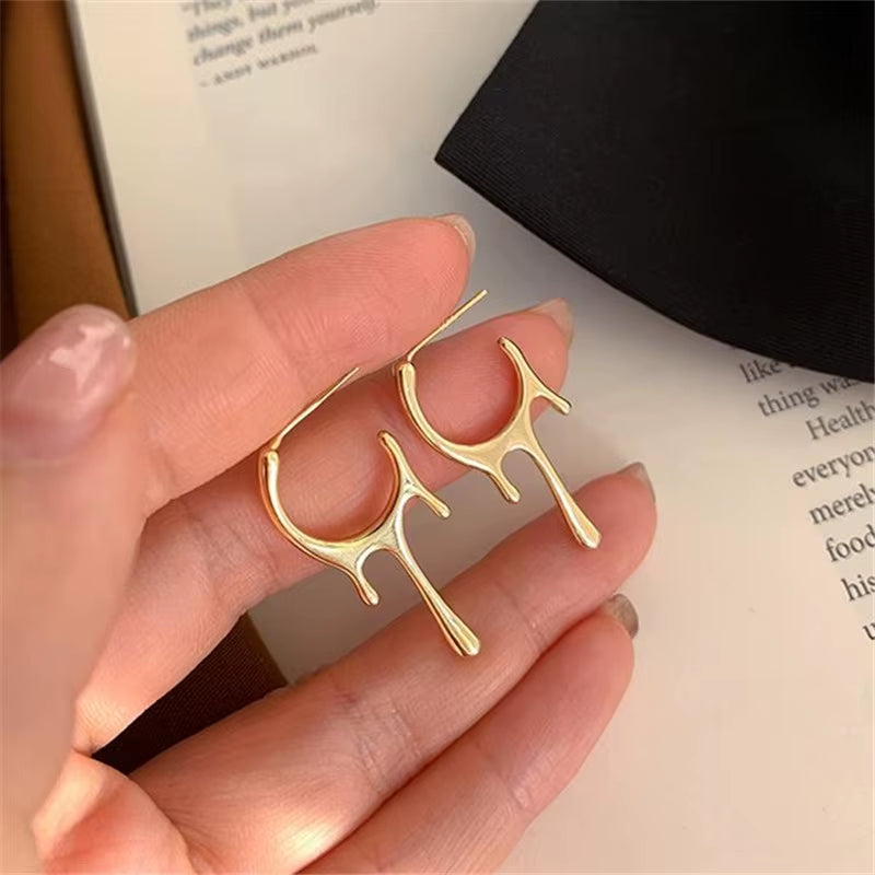 Graceful Water Drop Earrings –Modern Elegance for Her