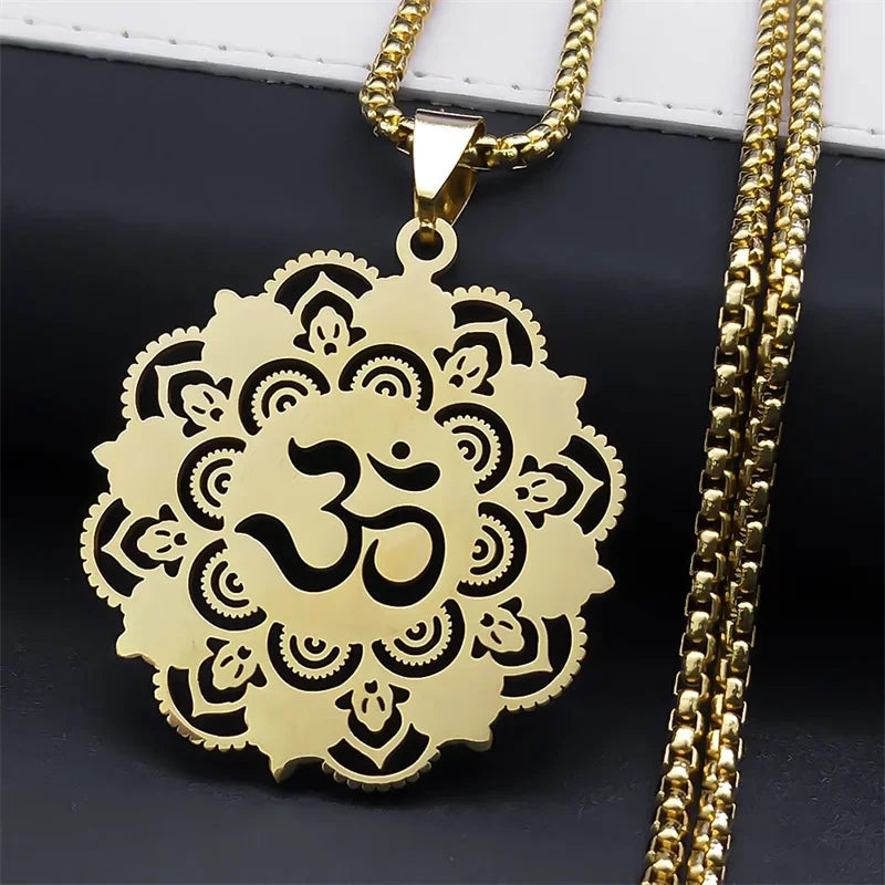 Om Symbol Women/Men gold Color Pendants