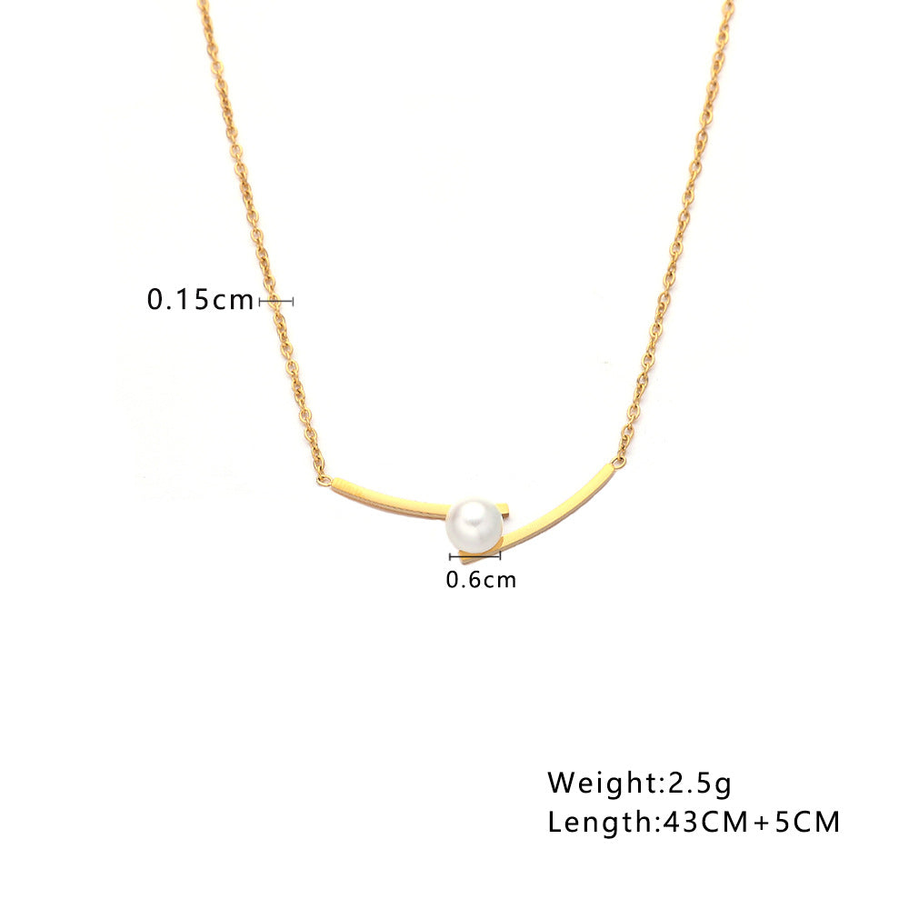 Pearl Gold Pendant Necklace – Graceful Glow of Elegance