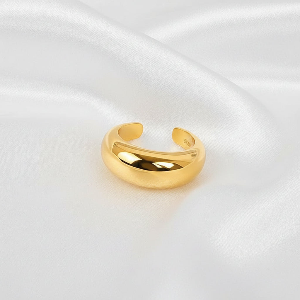 Geometric Adjustable Ring – Trendy Open Design