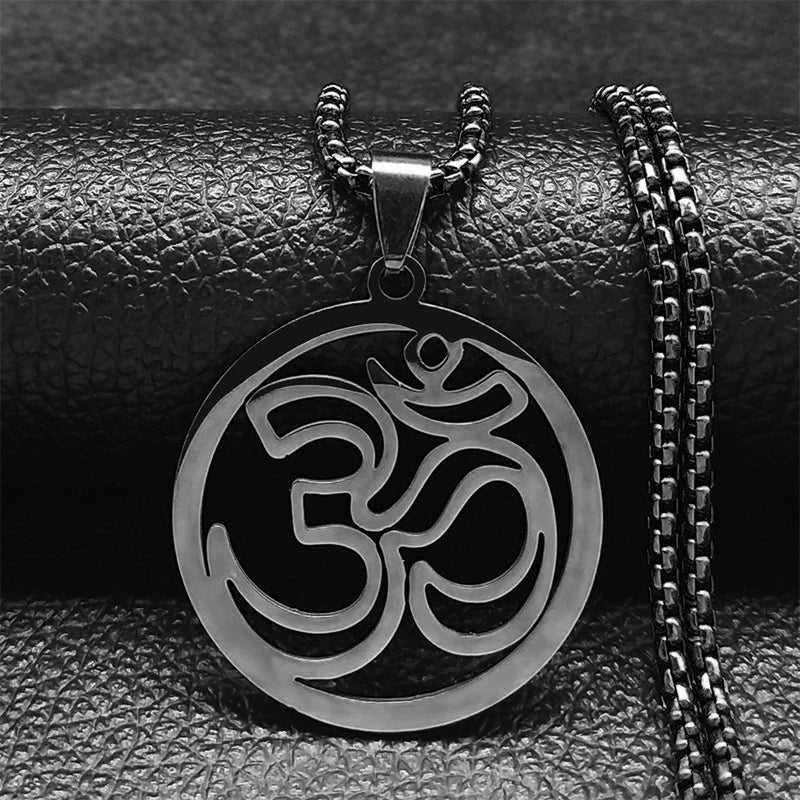 Om Symbol Women/Men black Color Pendants