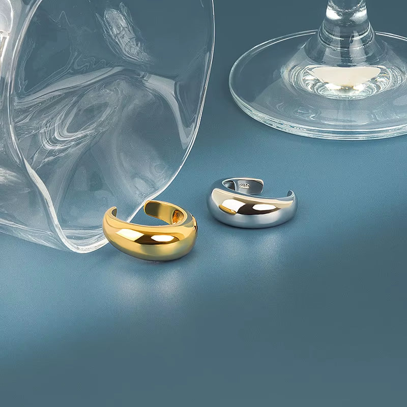 Geometric Adjustable Ring – Trendy Open Design