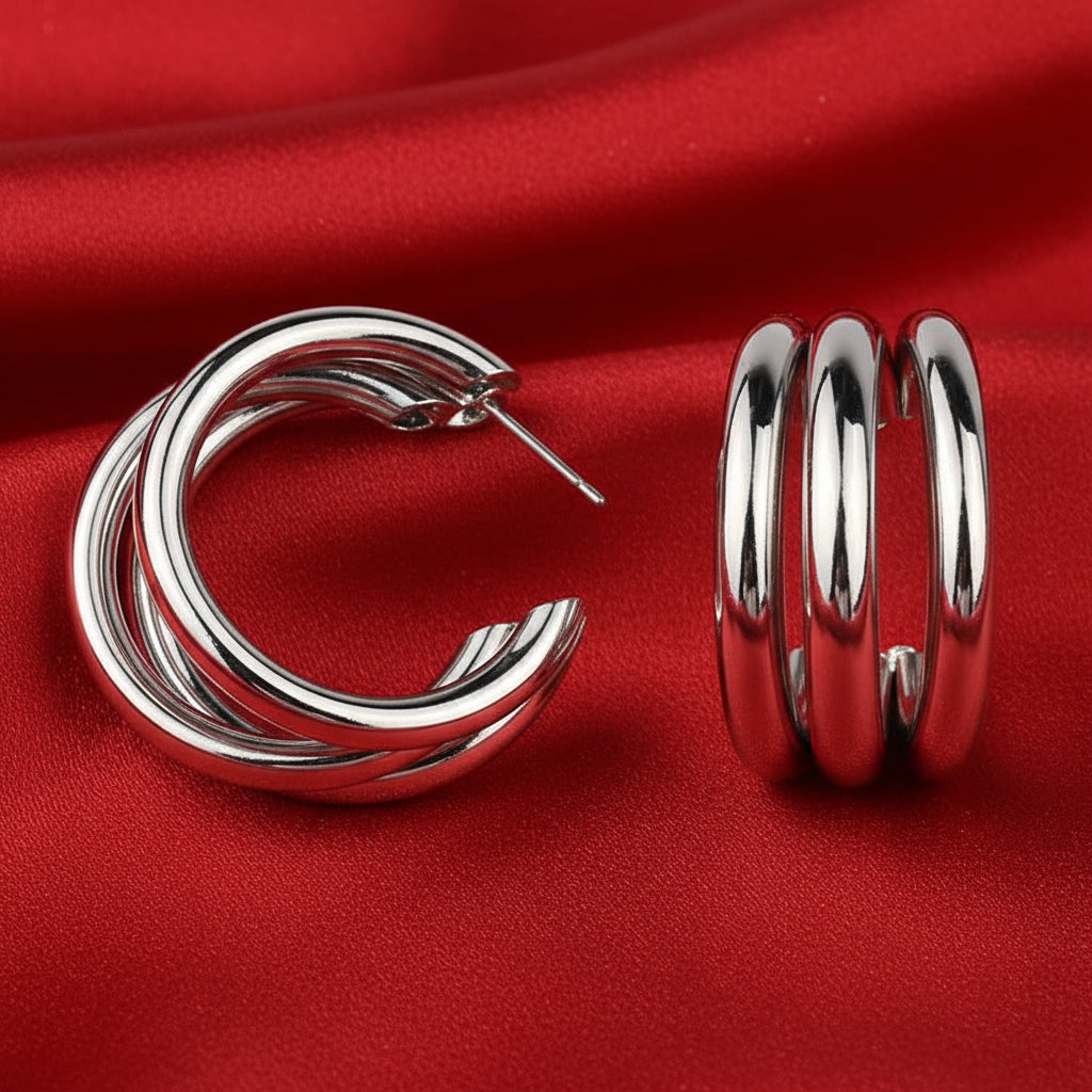 GleamSet™ 4-Piece Gold Claw Stud Earring Collection – Irresistibly Chic, Effortlessly Modern