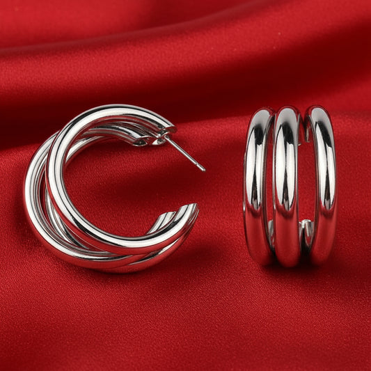 GleamSet™ 4-Piece Gold Claw Stud Earring Collection – Irresistibly Chic, Effortlessly Modern