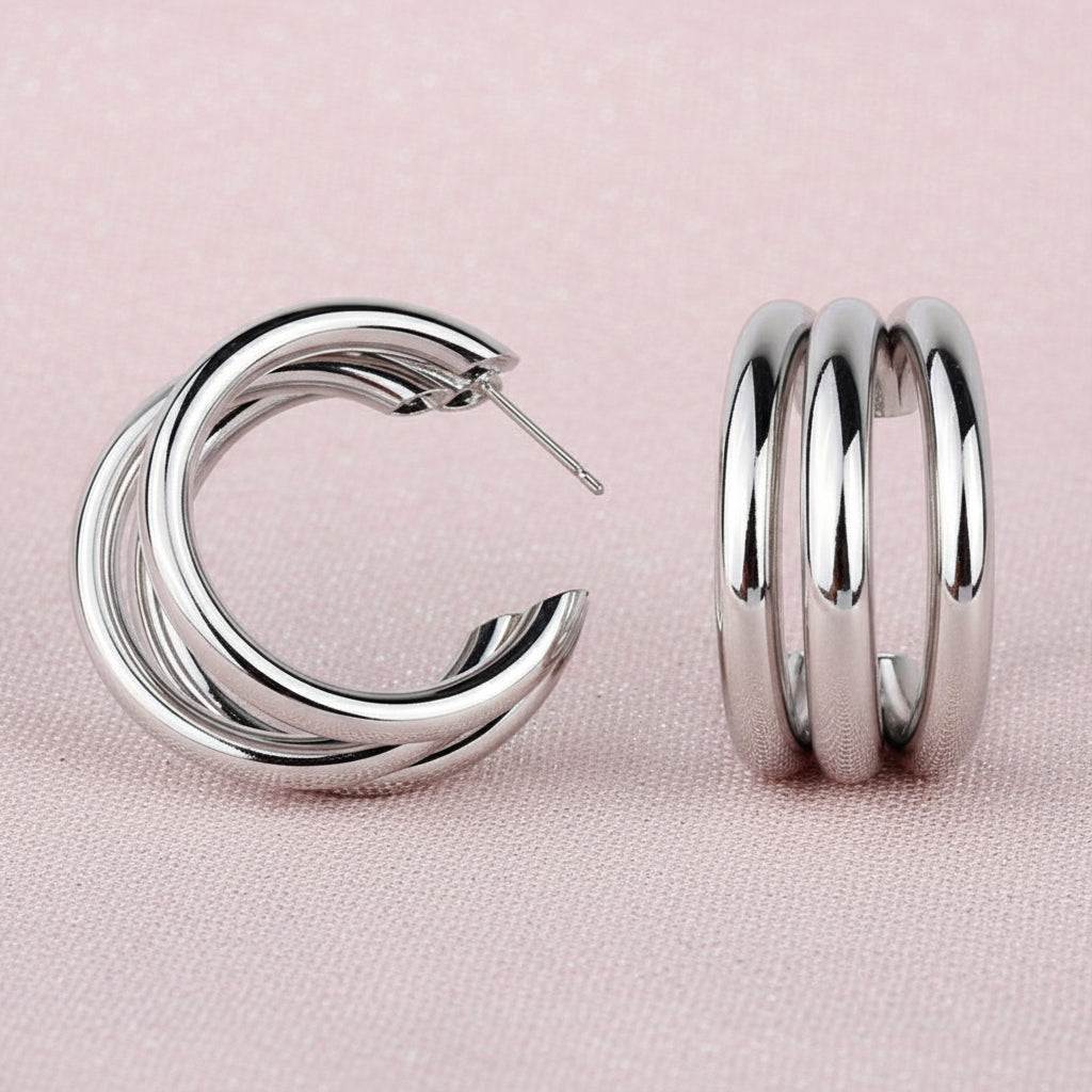 GleamSet™ 4-Piece Gold Claw Stud Earring Collection – Irresistibly Chic, Effortlessly Modern