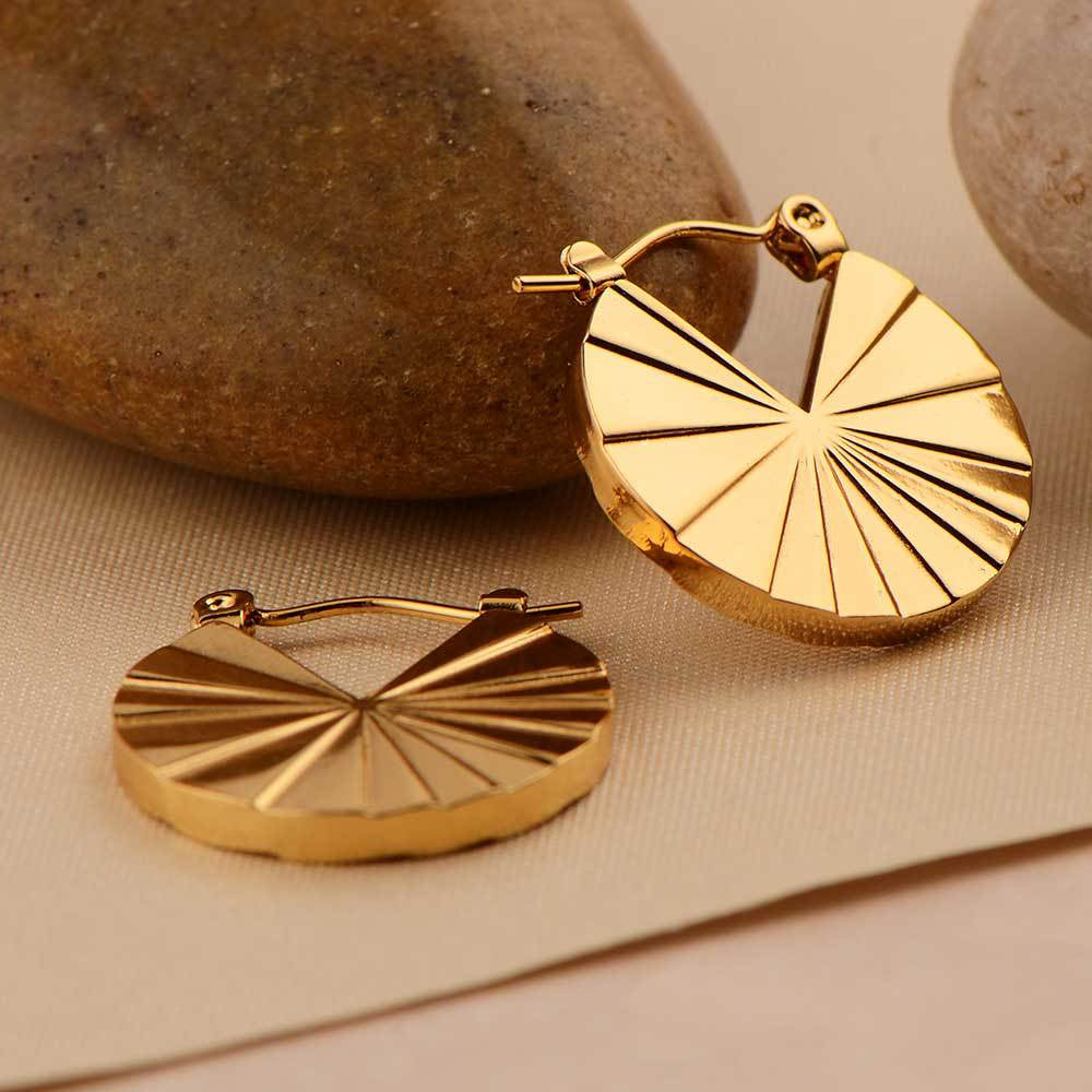 Bold Scallop Earrings – Fashion Street Statement Style