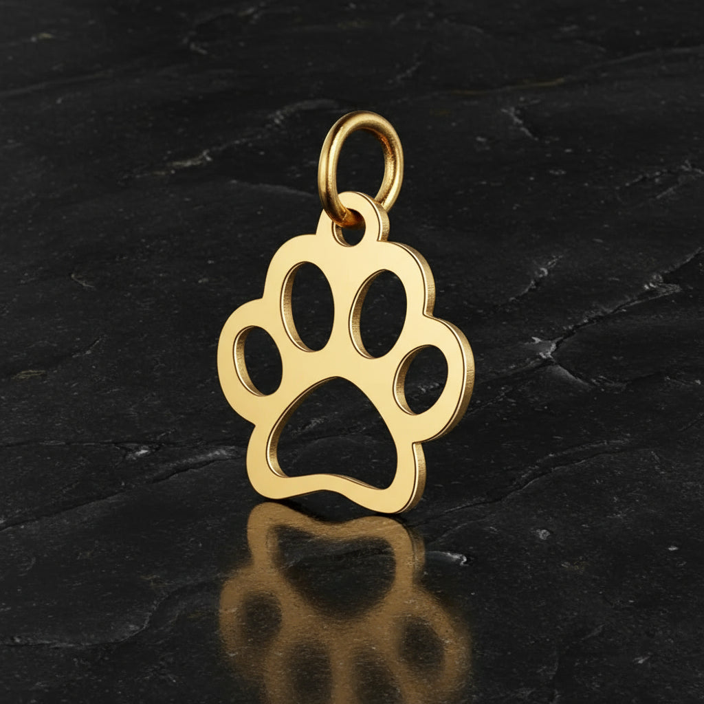 gold dog paw
