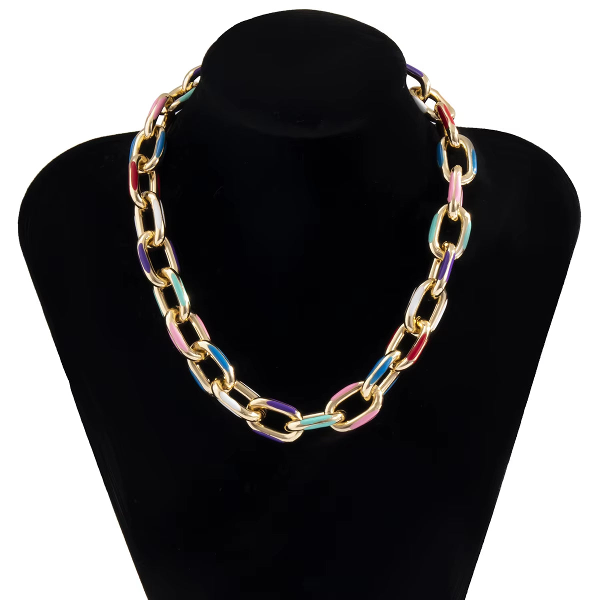 Multicolor Crystal Bracelet And Necklace – Stylish Adjustable Fashion