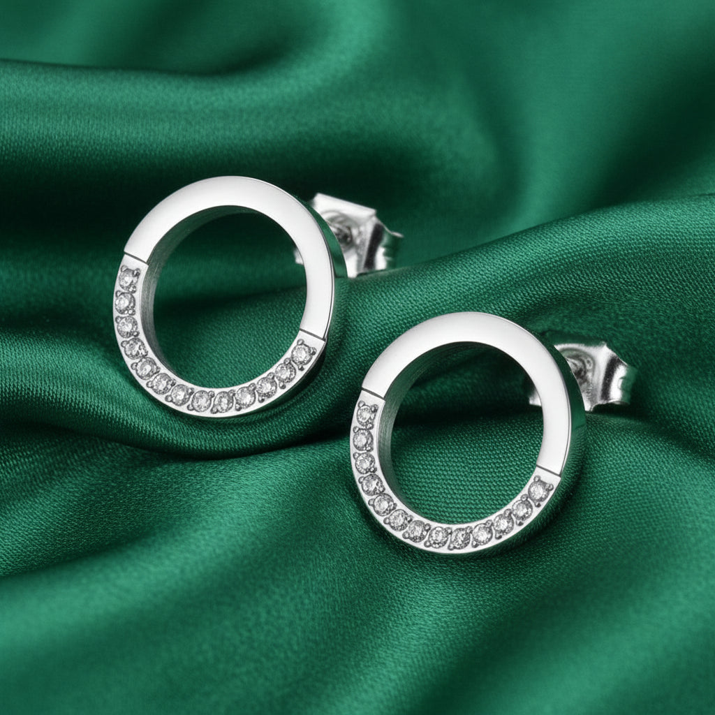 Crystal Wedding Earrings – Timeless Golden Treasure