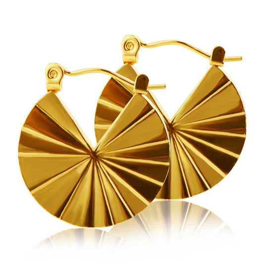 Bold Scallop Earrings – Fashion Street Statement Style