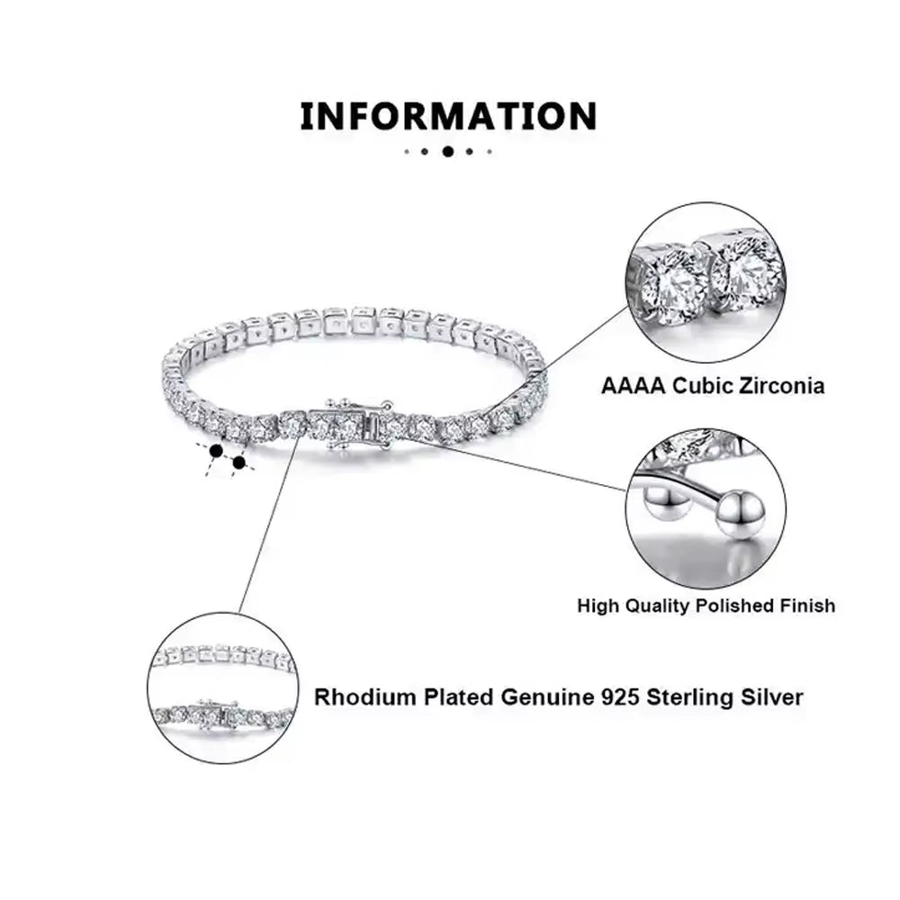 Silver Tennis Bracelet– Timeless Silver Treasure