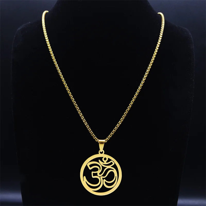 Om Symbol Women/Men goldColor Pendants