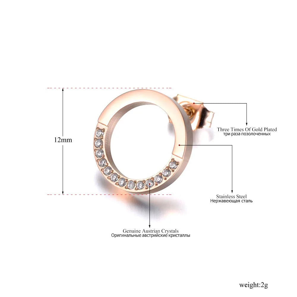 Crystal Wedding Earrings – Timeless Golden Treasure