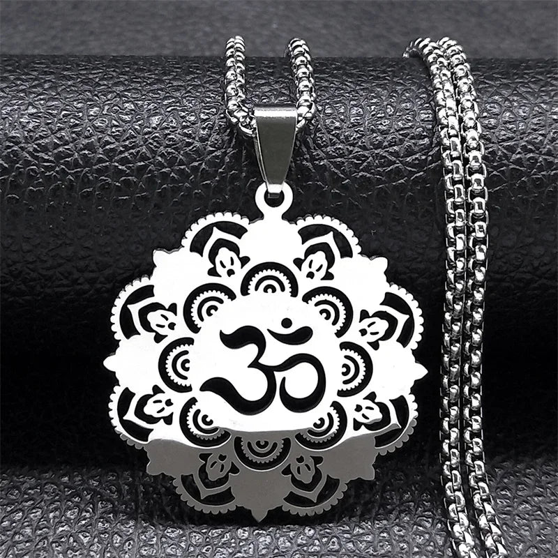 Om Symbol Women/Men silver Color Pendants