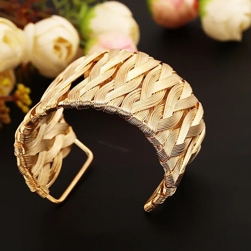 Gold Bracelet side angle