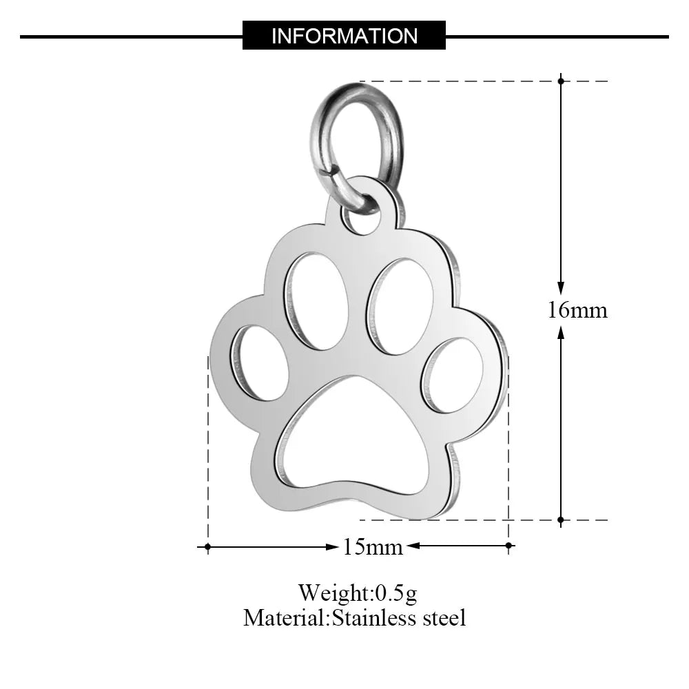 dog paw silver