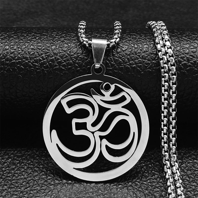 Om Symbol Women/Men silver Color Pendants