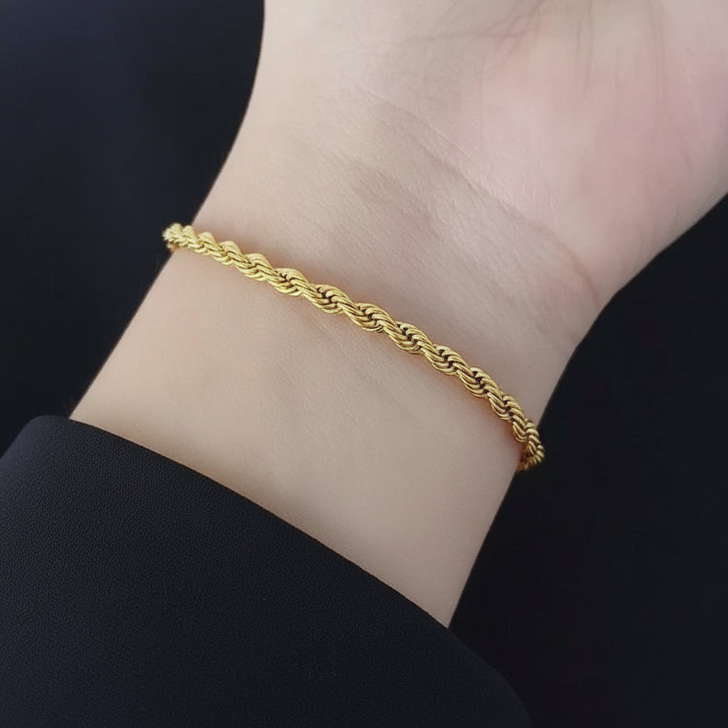 Luxury Gold Chain Bracelet – Unisex Stainless Steel Charm