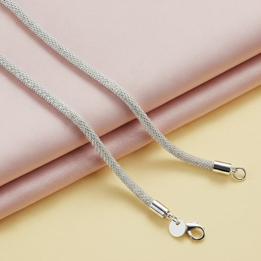 Matte Elegance – Sterling Ball Pendant Necklace