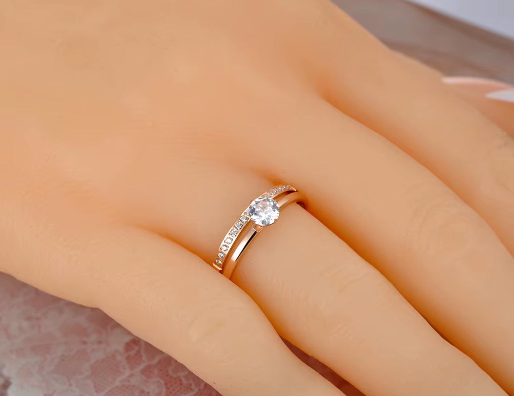 Sparkling Vows– Forever Begins with our Crystal Wedding Ring