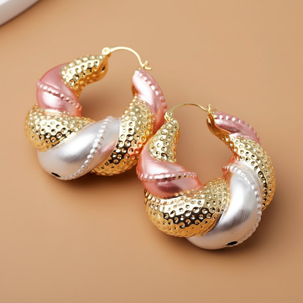 Golden Roots Dubai Glow Drop Earrings - Statement Earrings