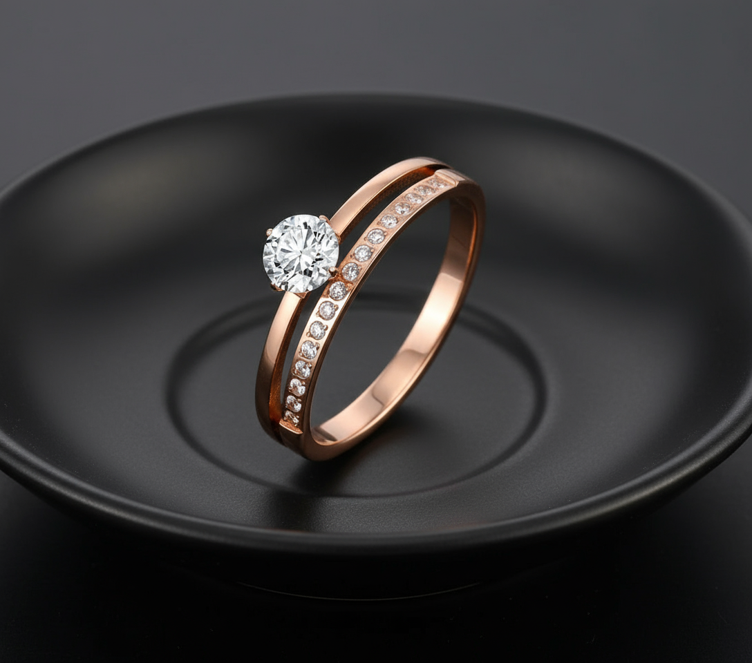 Sparkling Vows– Forever Begins with our Crystal Wedding Ring