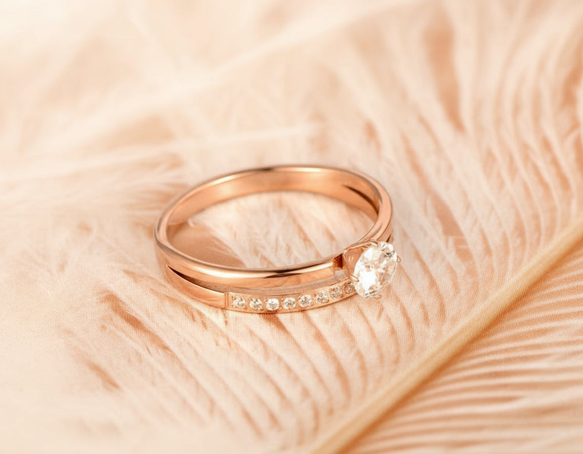 Sparkling Vows– Forever Begins with our Crystal Wedding Ring