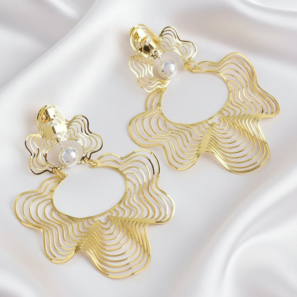 Unique Copper Hoop Earrings – Bold Statement Earrings