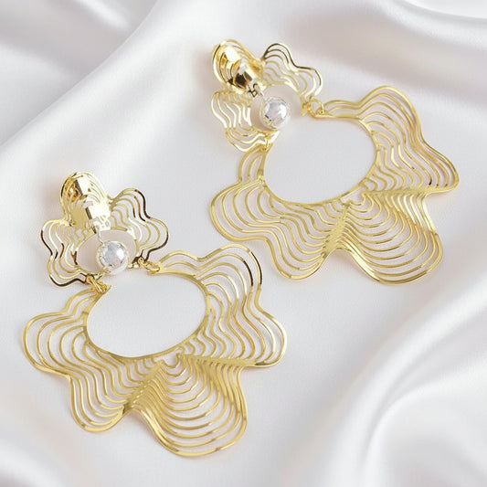 Unique Copper Hoop Earrings – Bold Statement Earrings