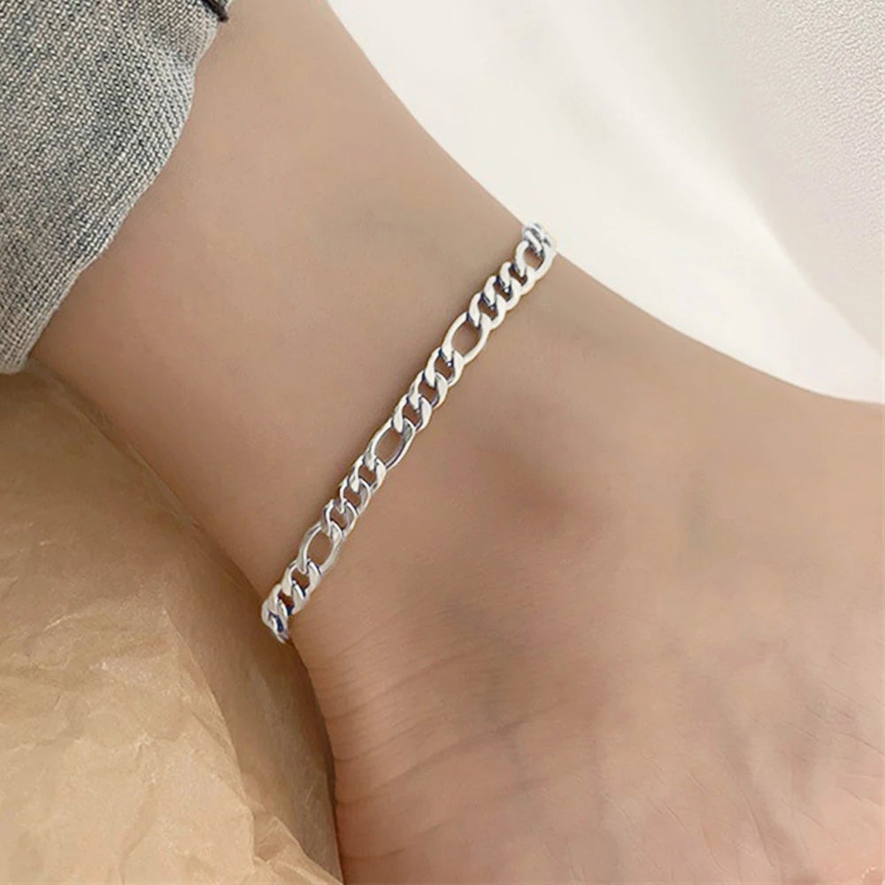 Whispers of Bloom: Plum Blossom Anklet in Tibetan Silver: Luxe Anklet for Serene Souls thik chain