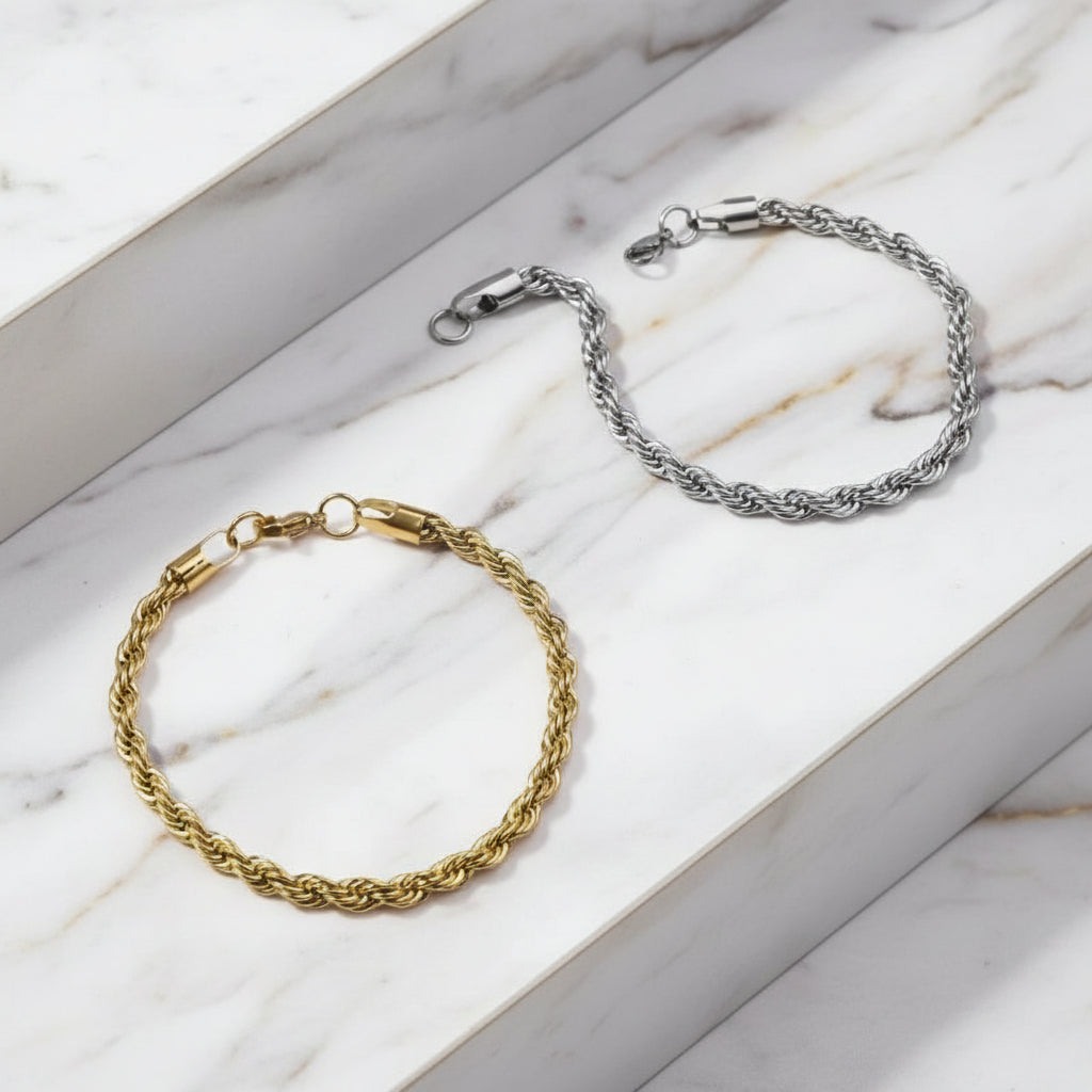 Luxury Gold Chain Bracelet – Unisex Stainless Steel Charm