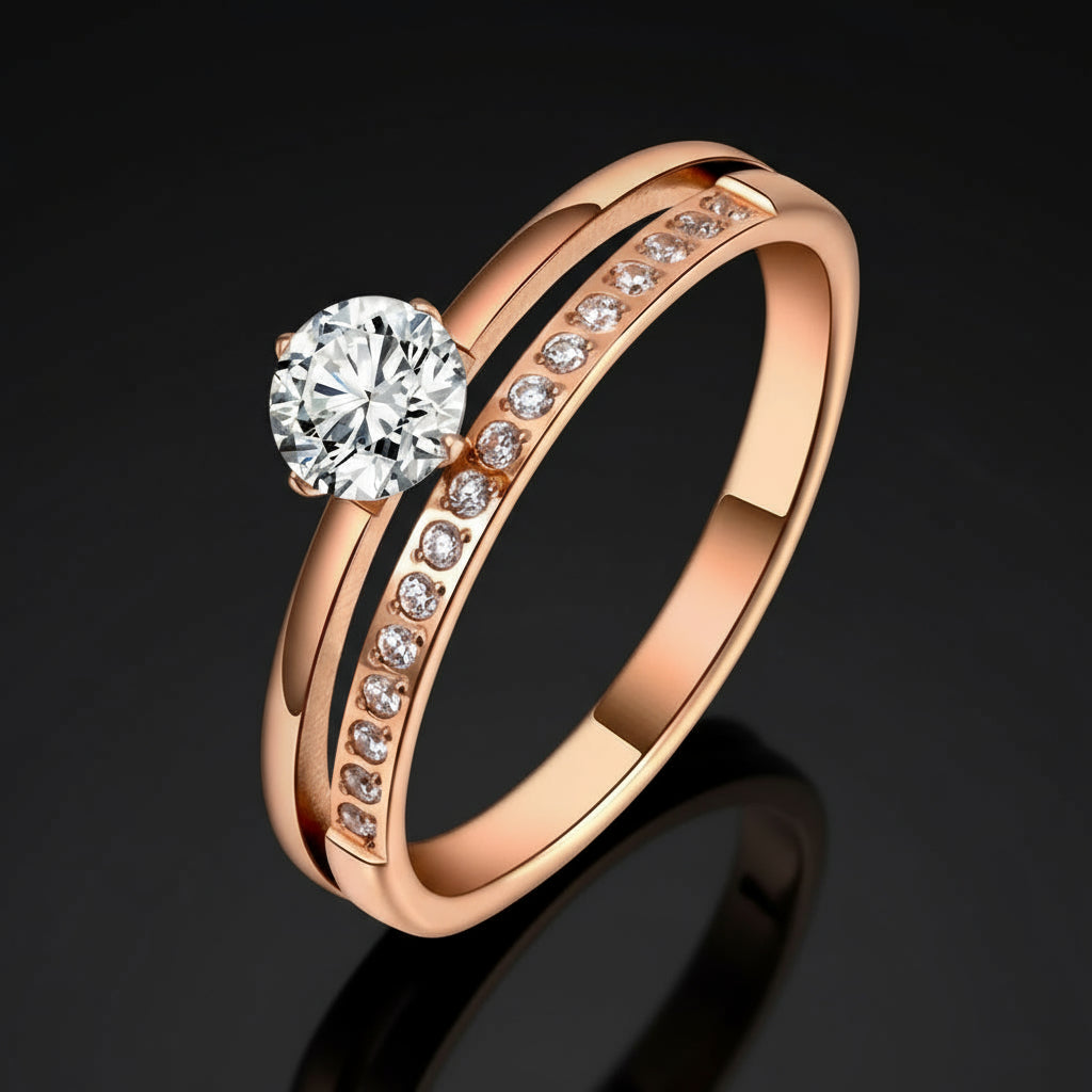 Sparkling Vows– Forever Begins with our Crystal Wedding Ring