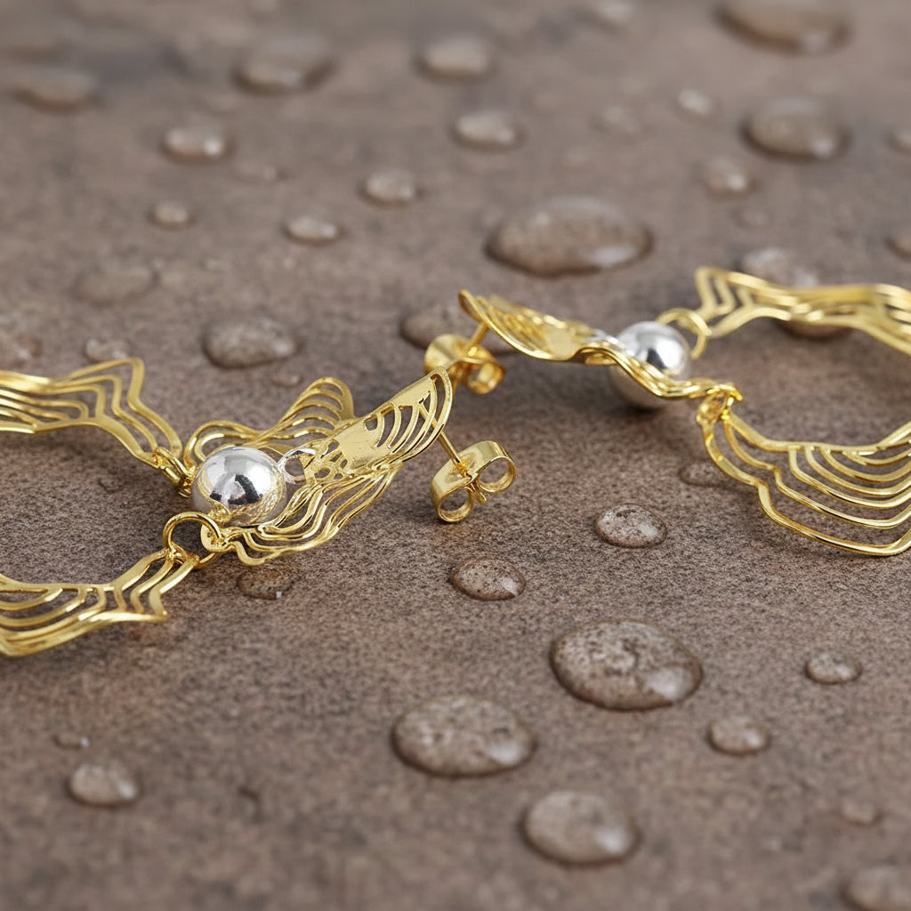 Unique Copper Hoop Earrings – Bold Statement Earrings