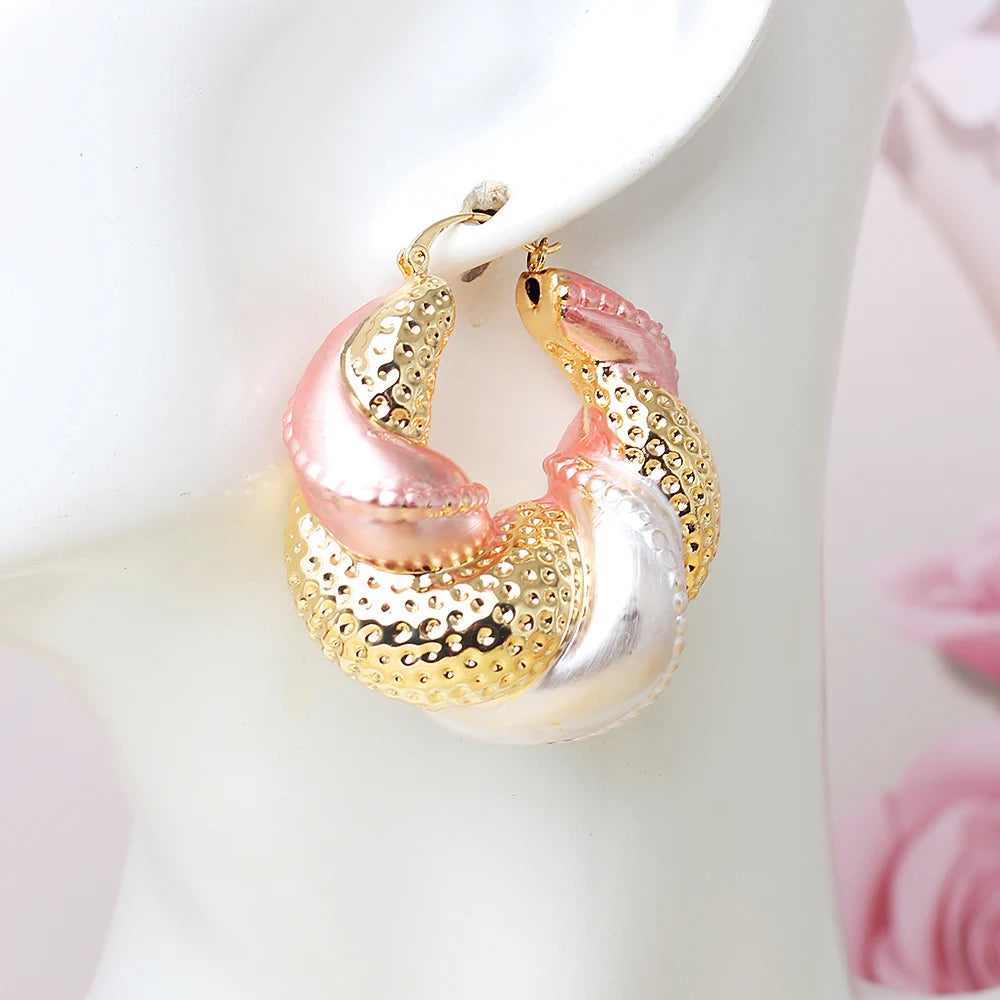 Golden Roots Dubai Glow Drop Earrings - Statement Earrings