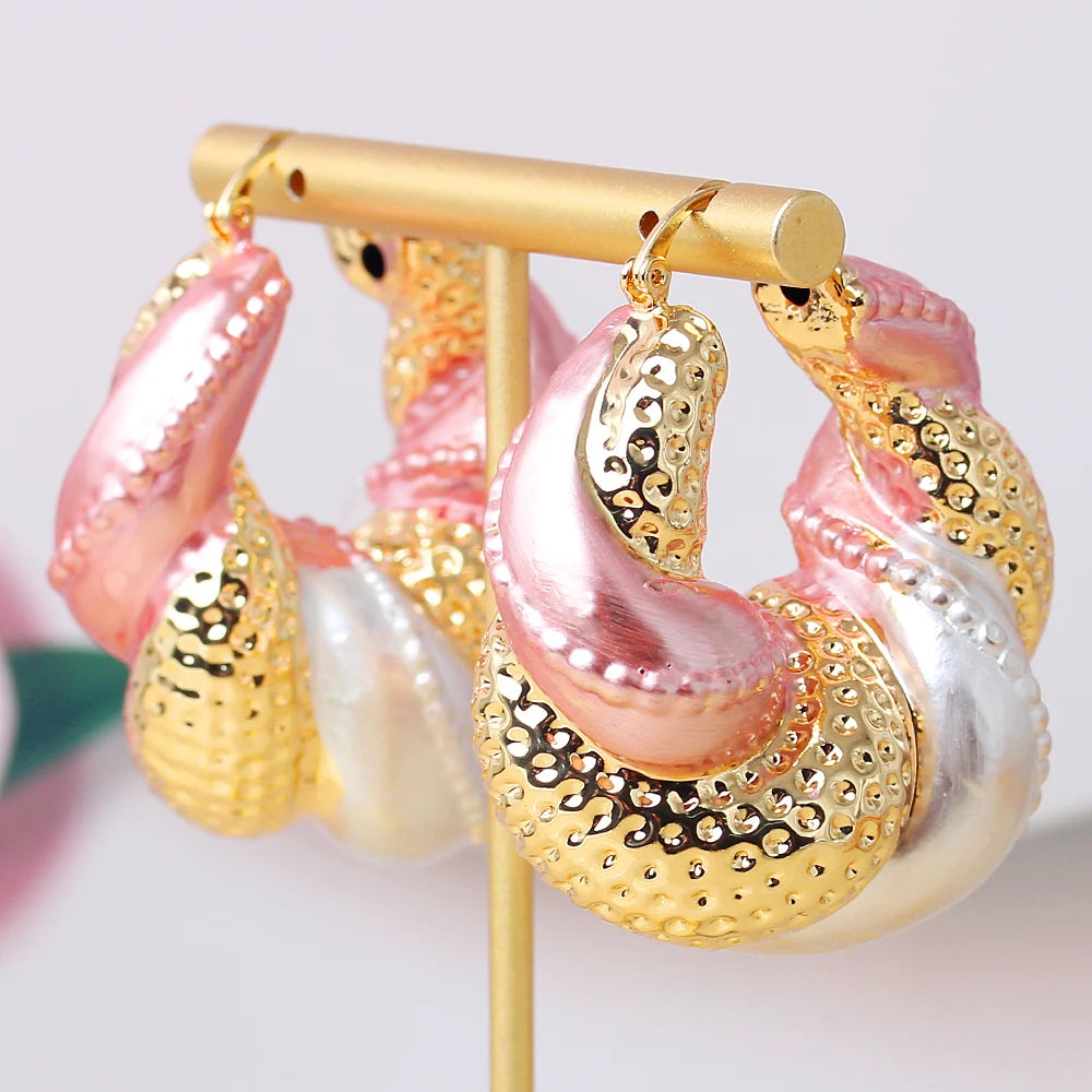 Golden Roots Dubai Glow Drop Earrings - Statement Earrings