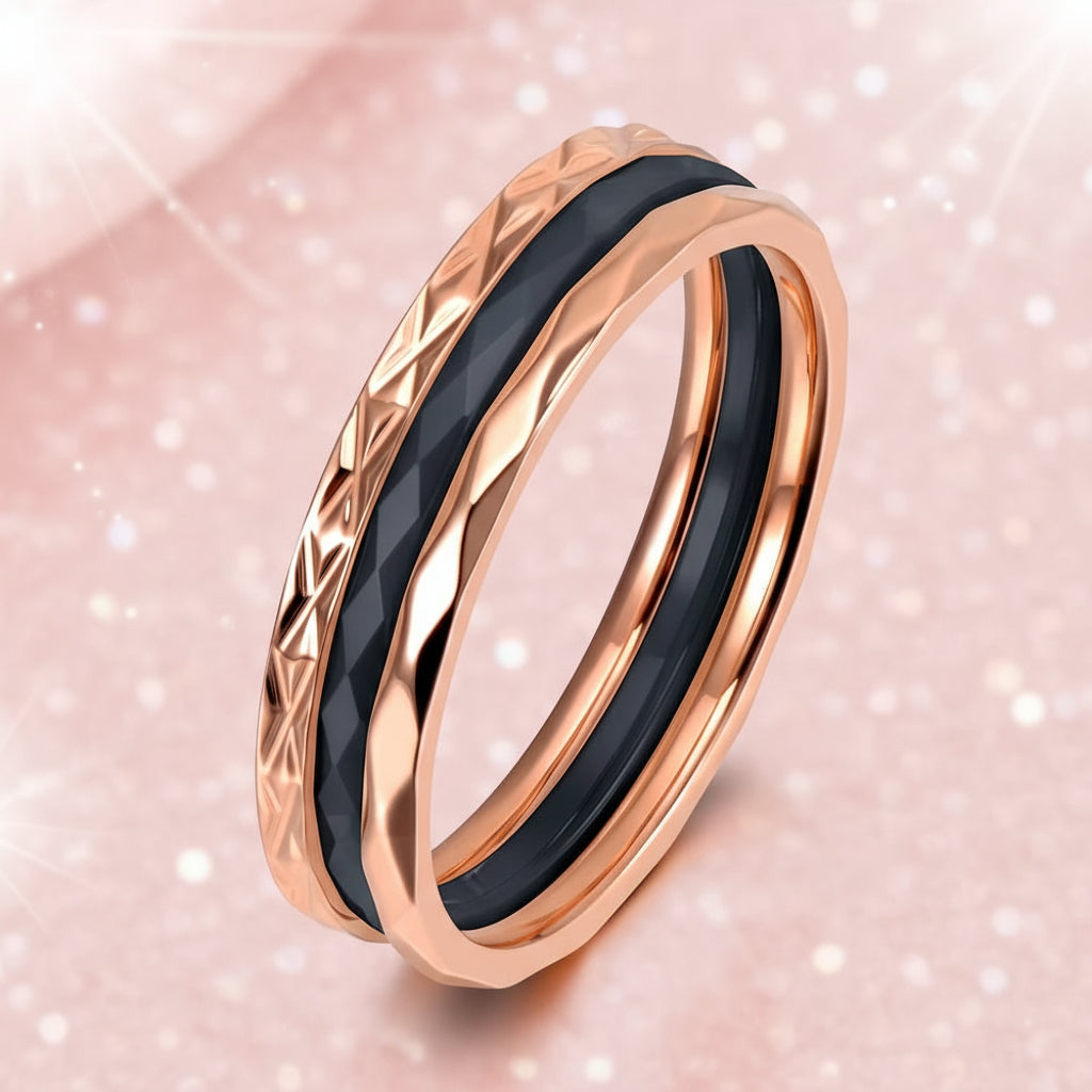 Dual-Tone Vow Band – Classic Love, Modern Ring