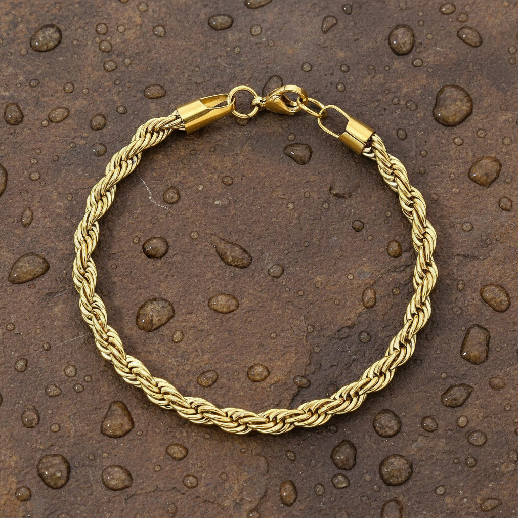 Luxury Gold Chain Bracelet – Unisex Stainless Steel Charm