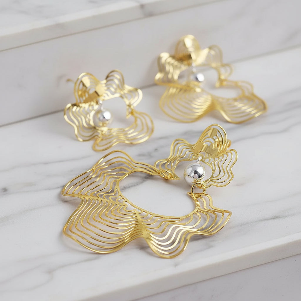 Unique Copper Hoop Earrings – Bold Statement Earrings